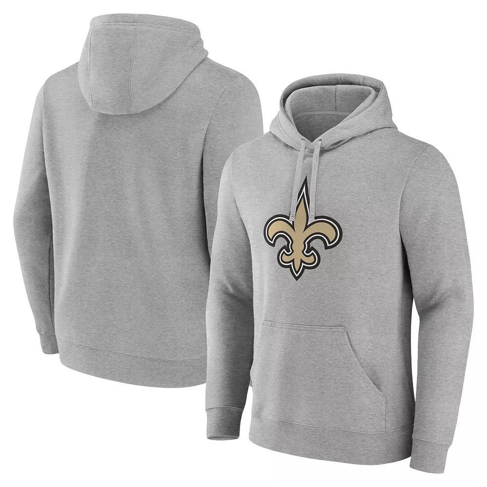 Mens Fanatics Heather Gray New Orleans Saints Deliver Fleece Pullover Hoodie Product Image