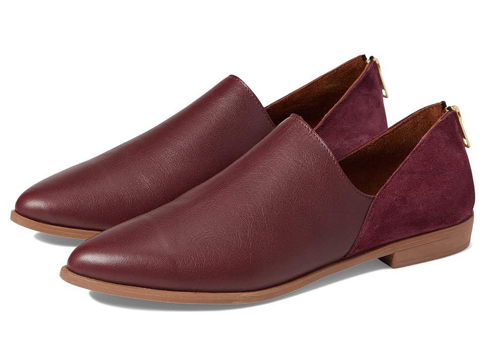 Bueno Beau Leather and Suede Back Zip Loafers Product Image