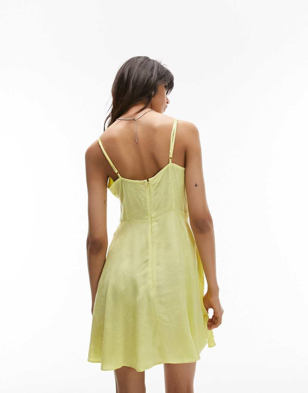 Topshop jacquard flippy mini dress Product Image