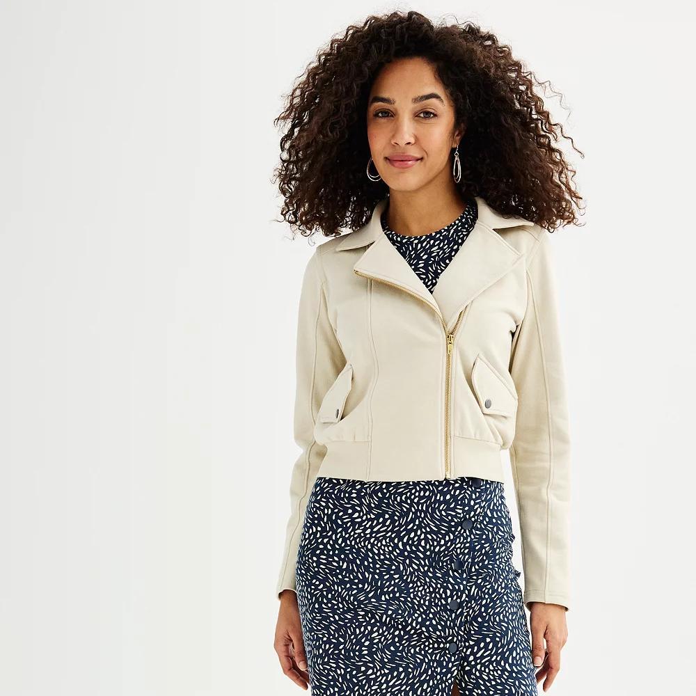 Women's Grey State Moto Jacket, Size: Large, Peyote Product Image