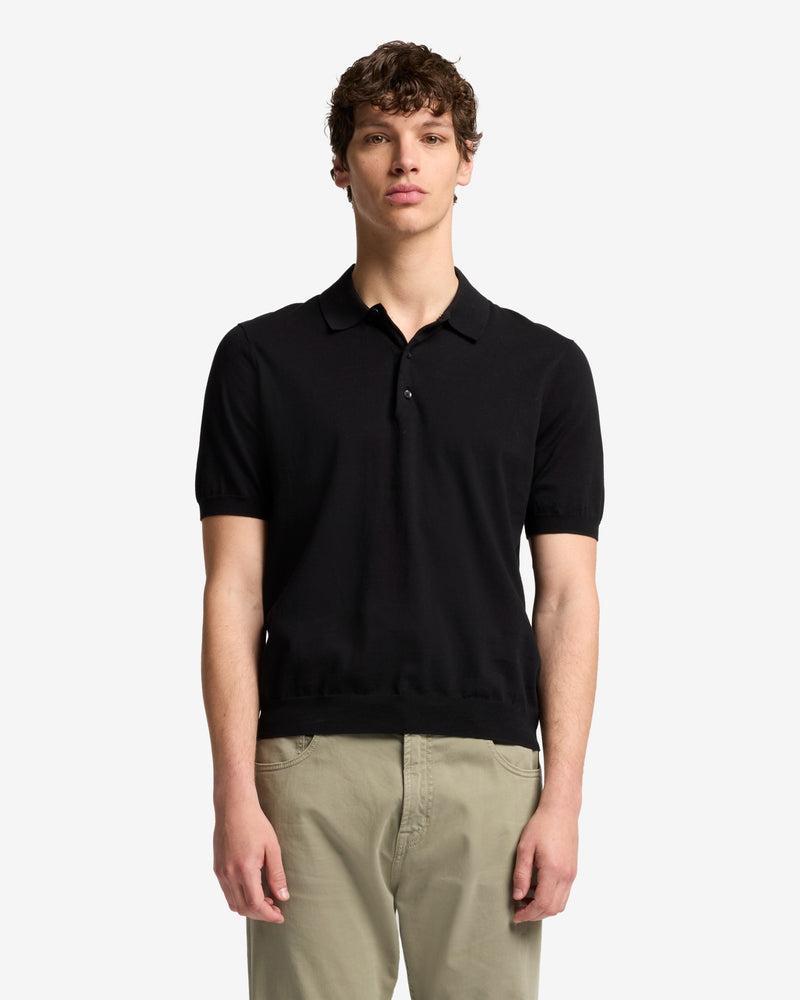 Short Sleeve Polo Sweater Product Image
