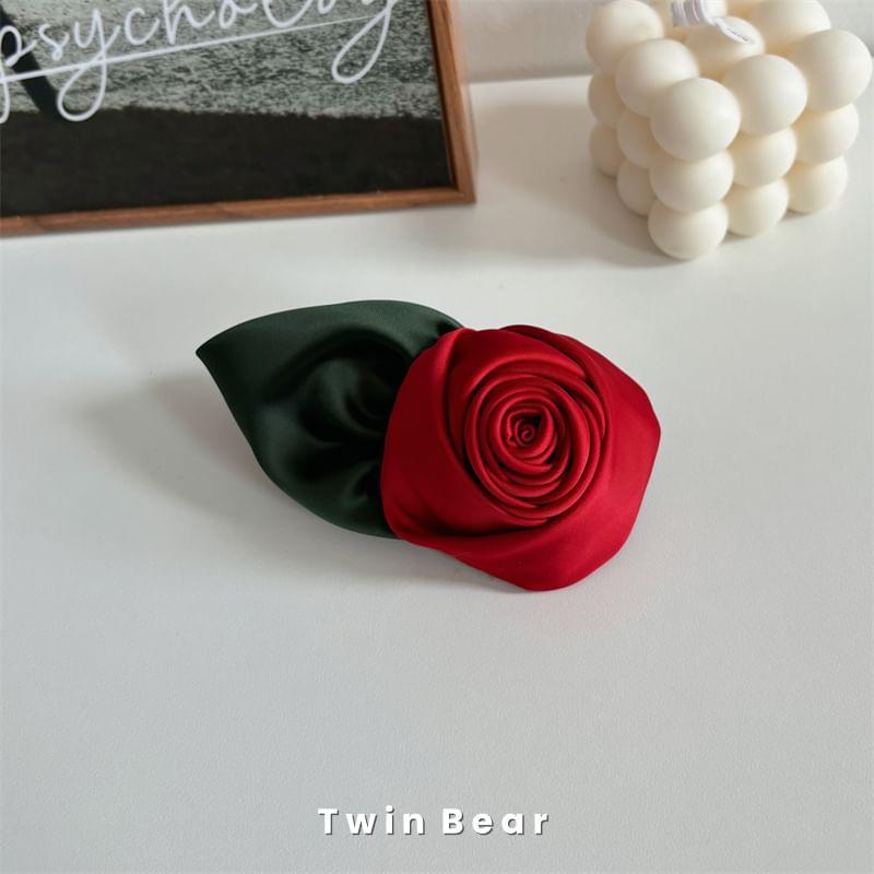 Floral Satin Hair Clip Product Image
