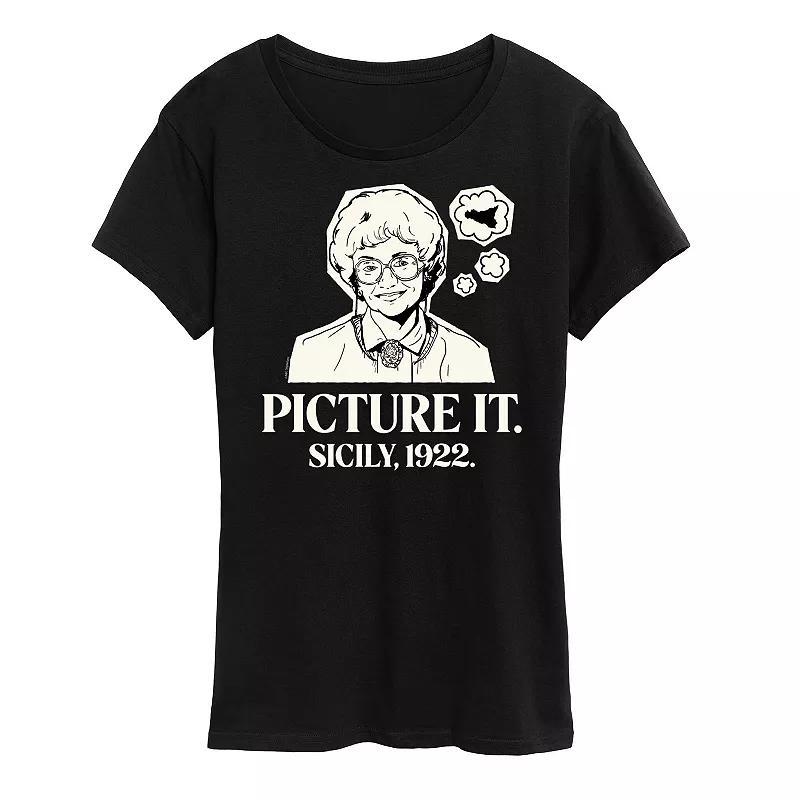 Womens Golden Girls Sophia Picture It Sicily Graphic Tee, Girls Product Image