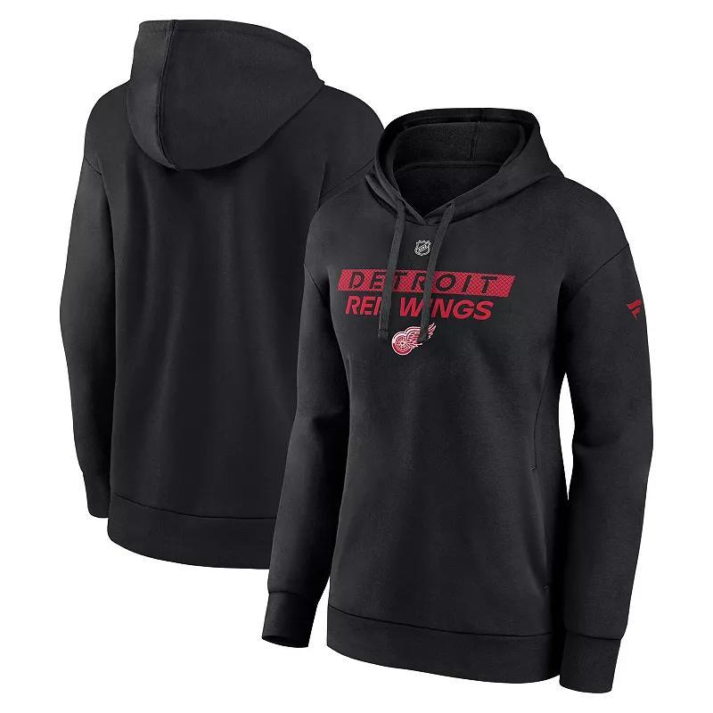 Women's Fanatics  Black Carolina Hurricanes Authentic Pro Core Primary Fleece Pullover Hoodie, Size: XL Product Image