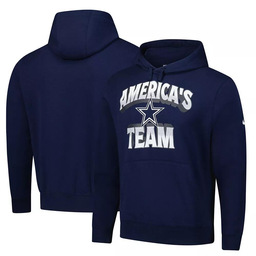Men's Nike Navy Dallas Cowboys Local America's Team Pullover Hoodie, Size: 2XL, Blue Product Image
