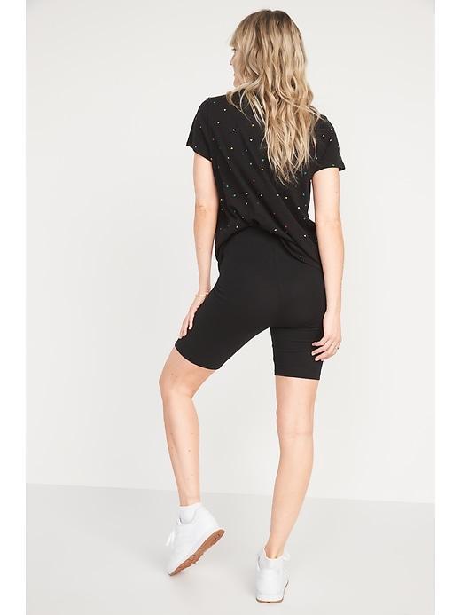 High-Waisted Biker Shorts 6-Pack for Women -- 8-inch inseam Product Image