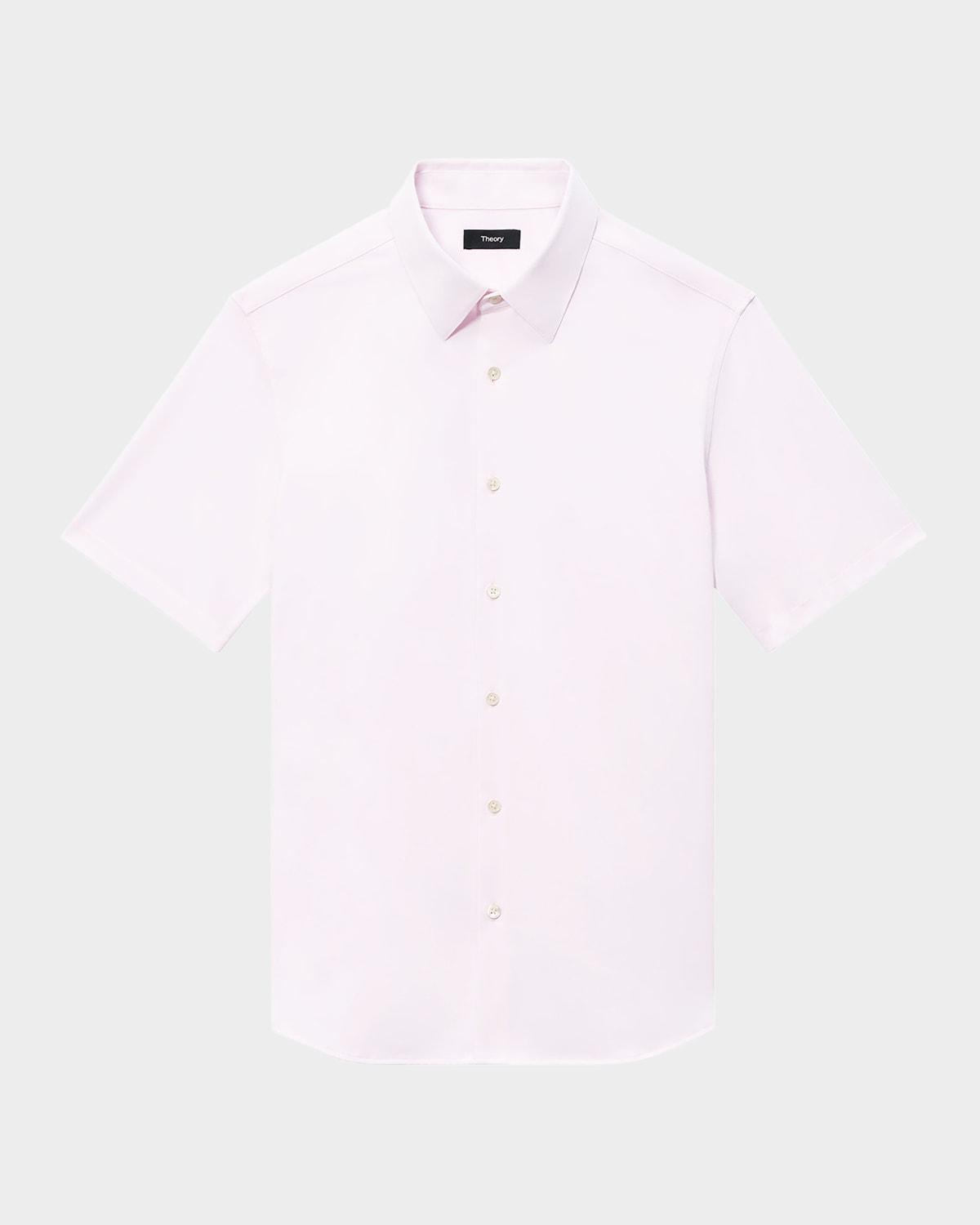 Mens Irving Short Sleeve Shirt in Structure Knit Product Image