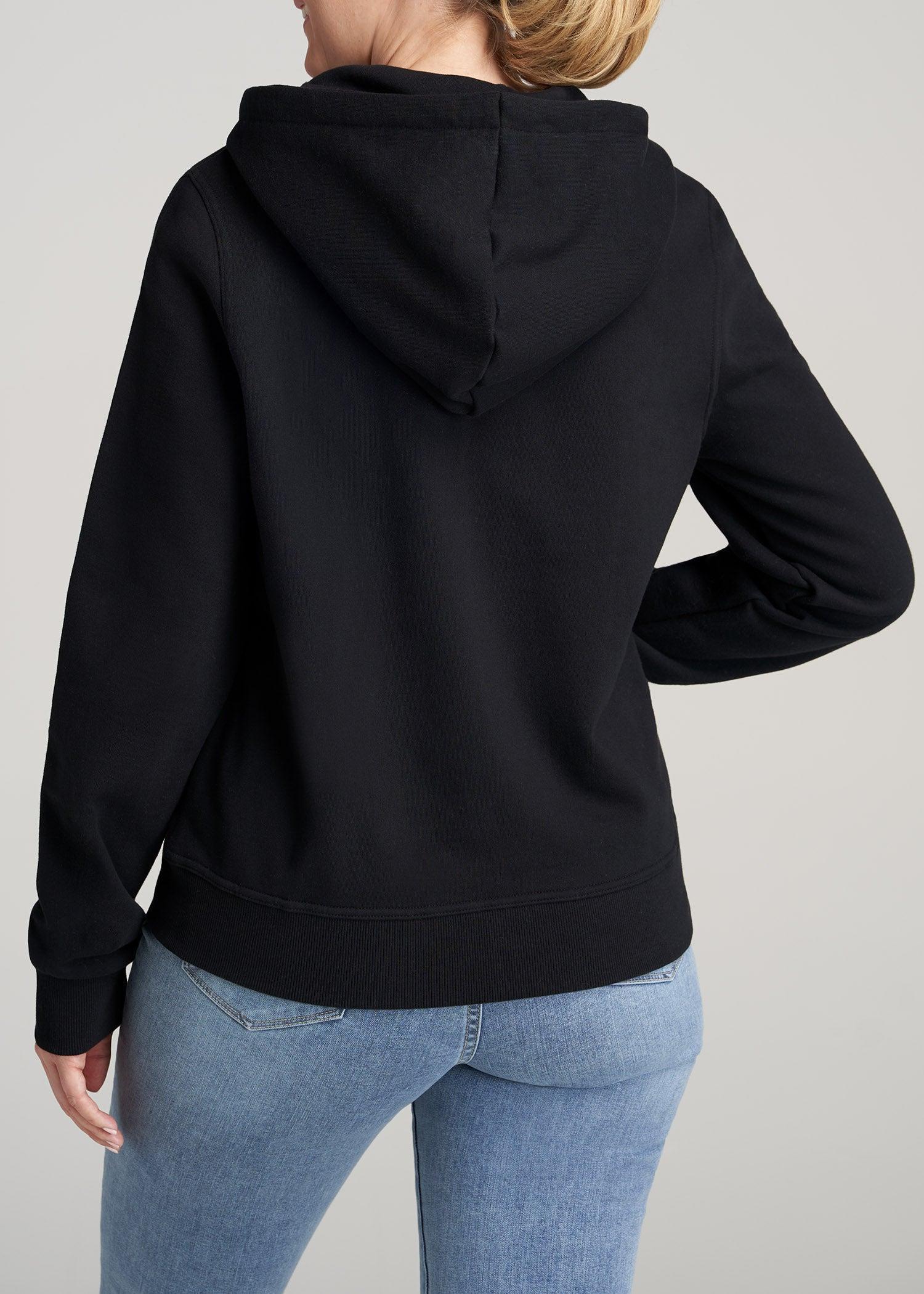 Wearever Fleece Full-Zip Women's Tall Hoodie in Grey Mix Product Image