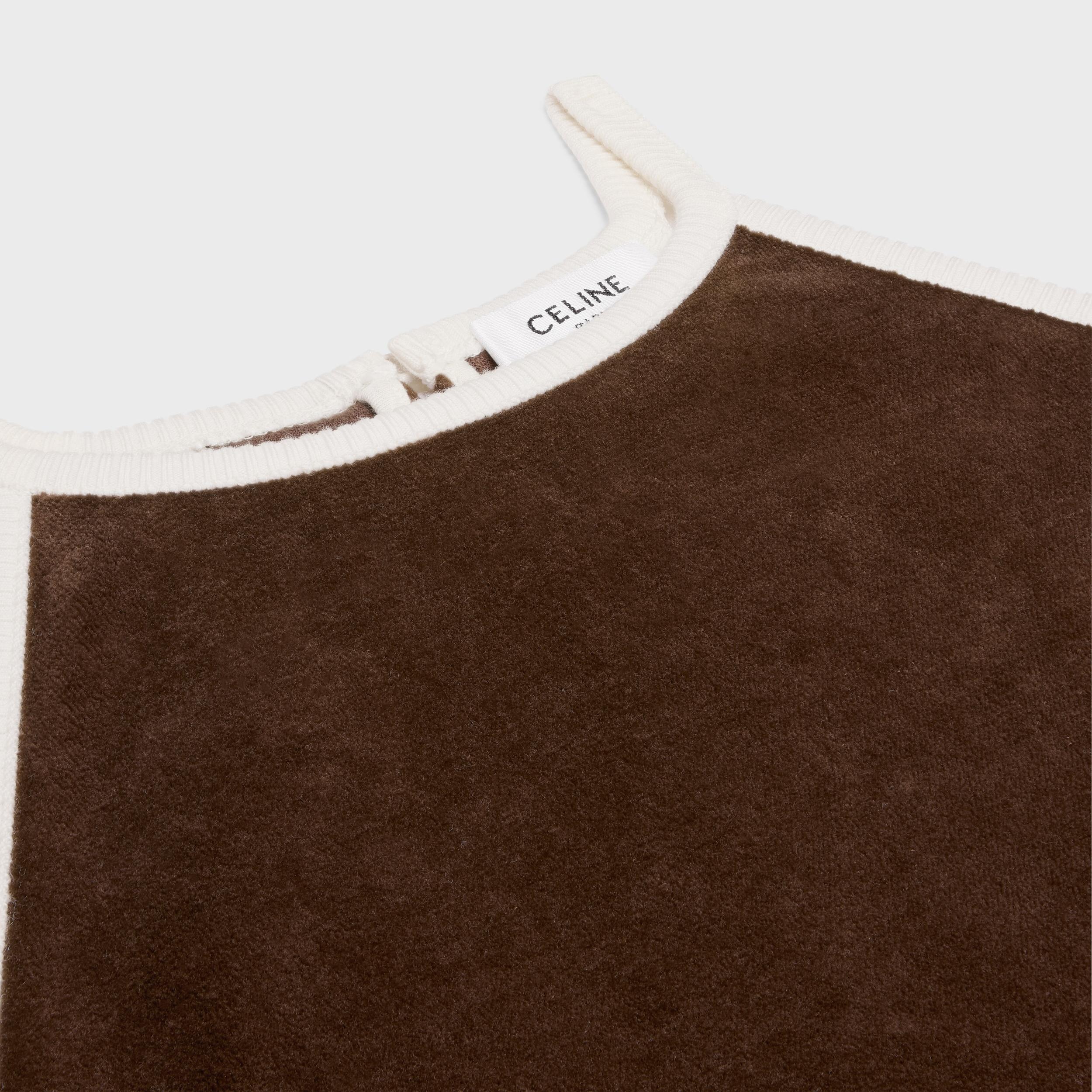 triomphe tank top in velvet jersey Product Image