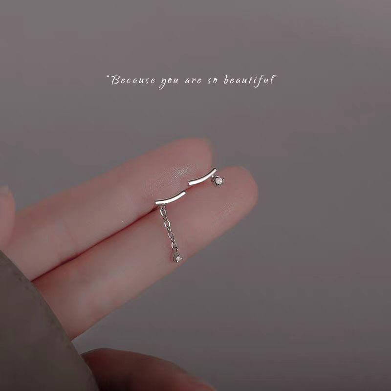 Sterling Silver CZ Stud Earring Product Image