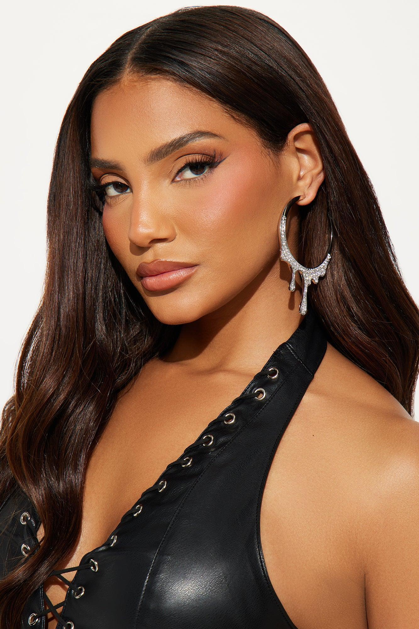 Drip Or Drown Earrings - Silver Product Image