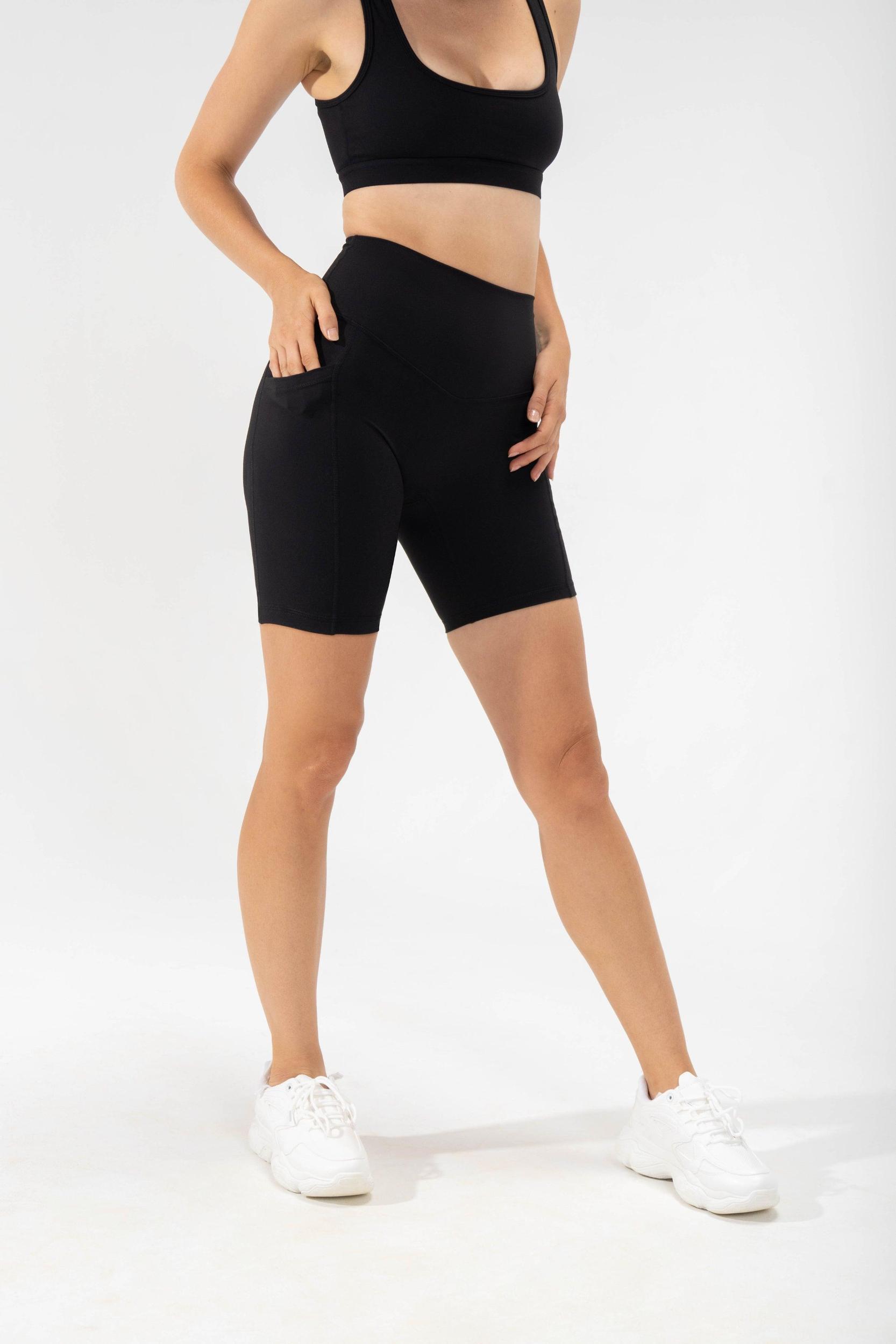 Supersculpt™ Biker Short with Pockets - Black Product Image