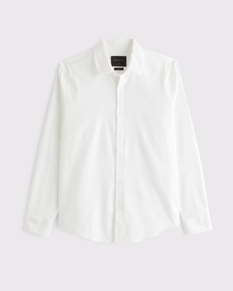 The A&F Collins Slim Suiting Shirt Product Image