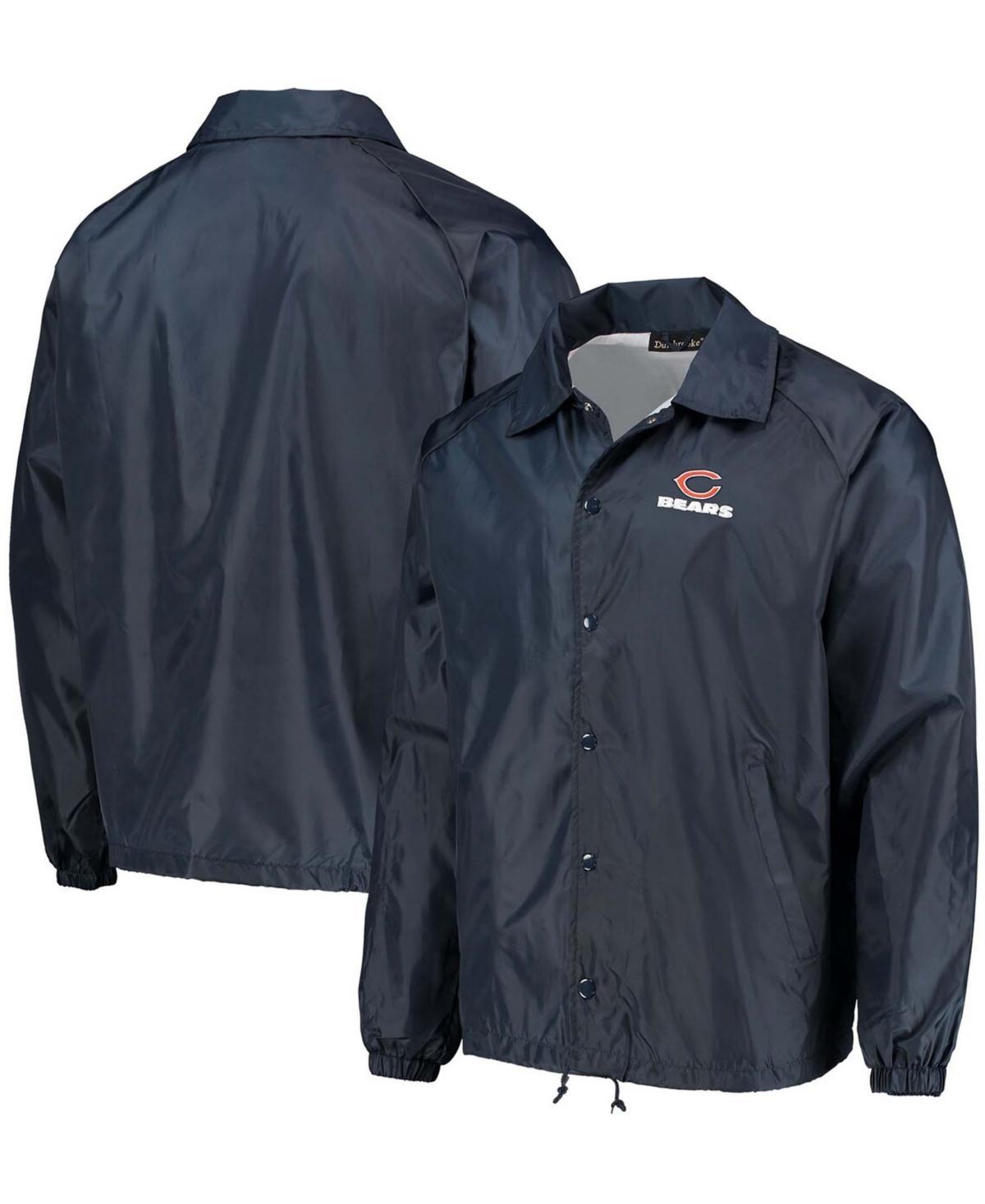 Mens Chicago Bears Coaches Classic Raglan Full-Snap Windbreaker Jacket Blue Product Image