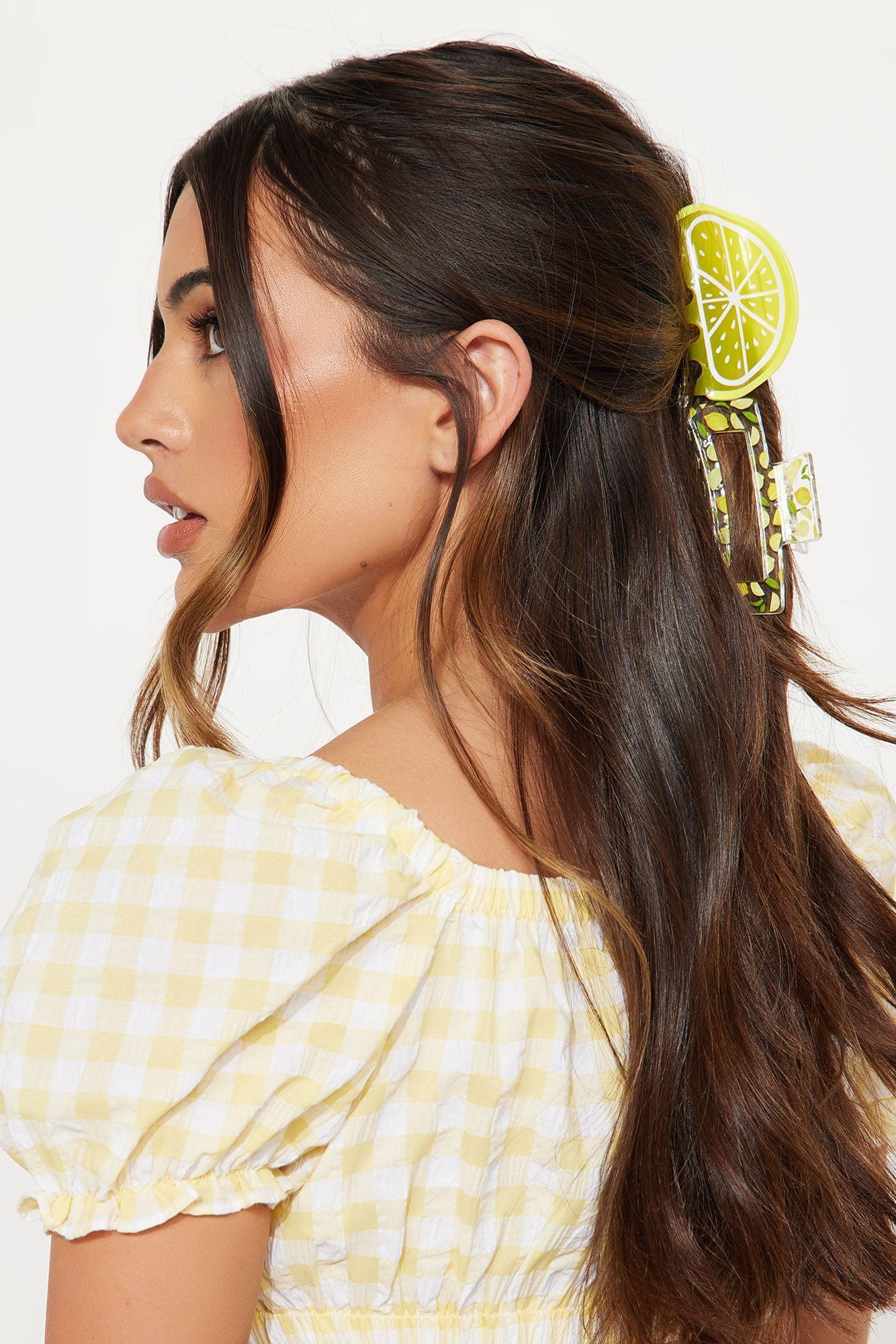 Lemonade 2 Piece Claw Clip Set - Yellow/combo Product Image