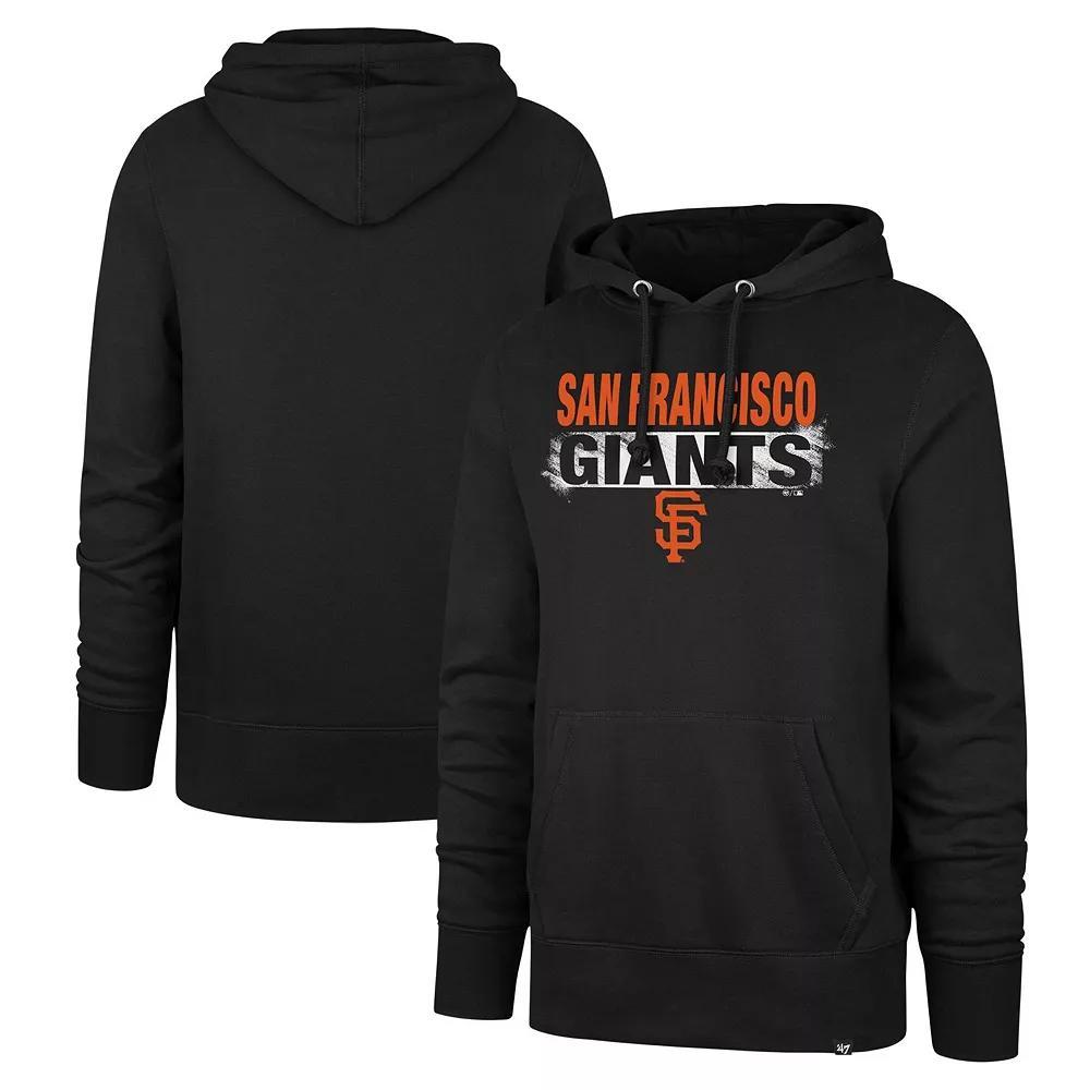 Men's '47 Black San Francisco Giants Base Slide Headline Pullover Hoodie, Size: XL Product Image