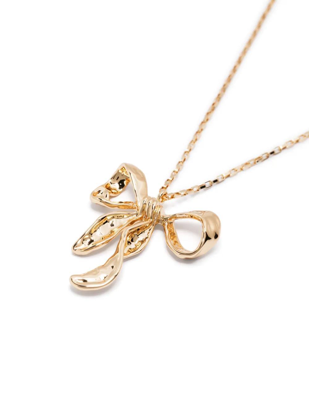 Mottled Bow Pendant necklace Product Image