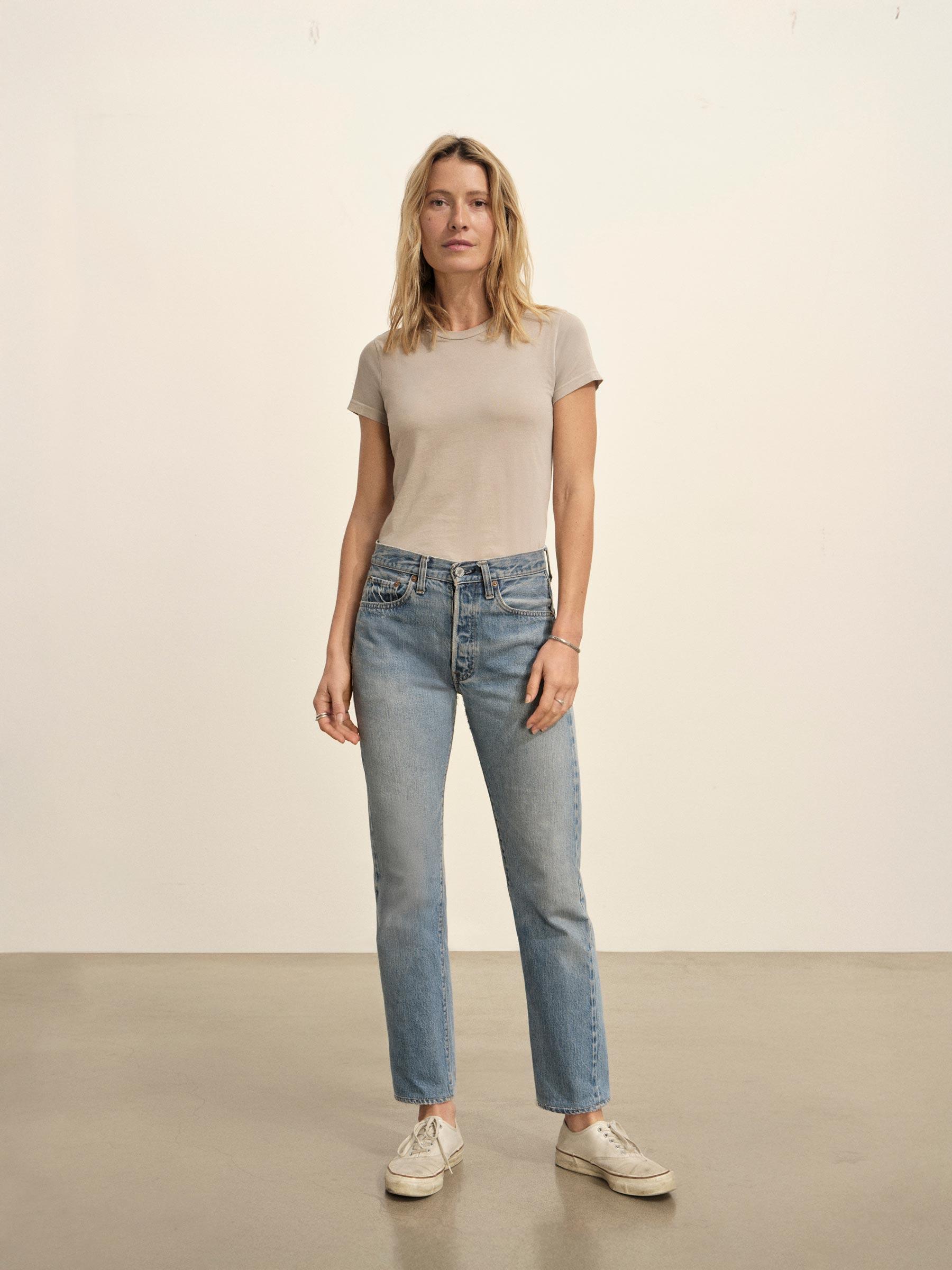 Concrete Venice Wash Pima Slim Crew Product Image