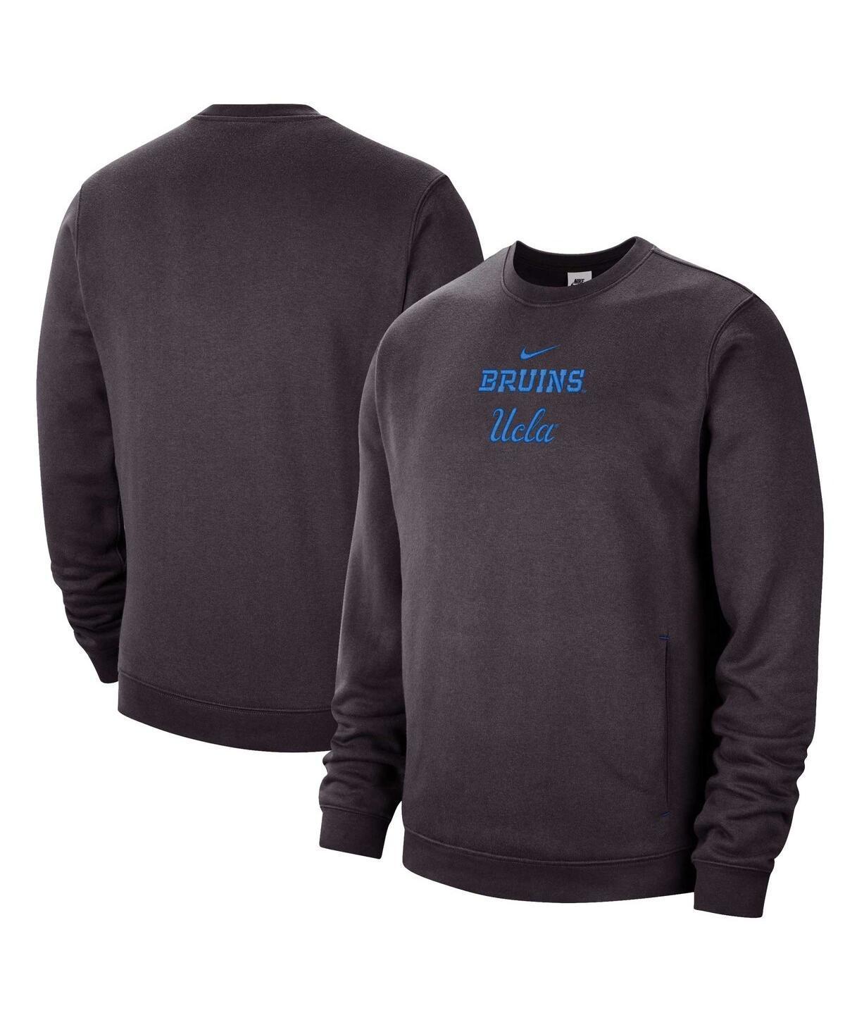 Men's Nike Charcoal UCLA Bruins Campus Block Club Pullover Sweatshirt, Size: 2XL Product Image