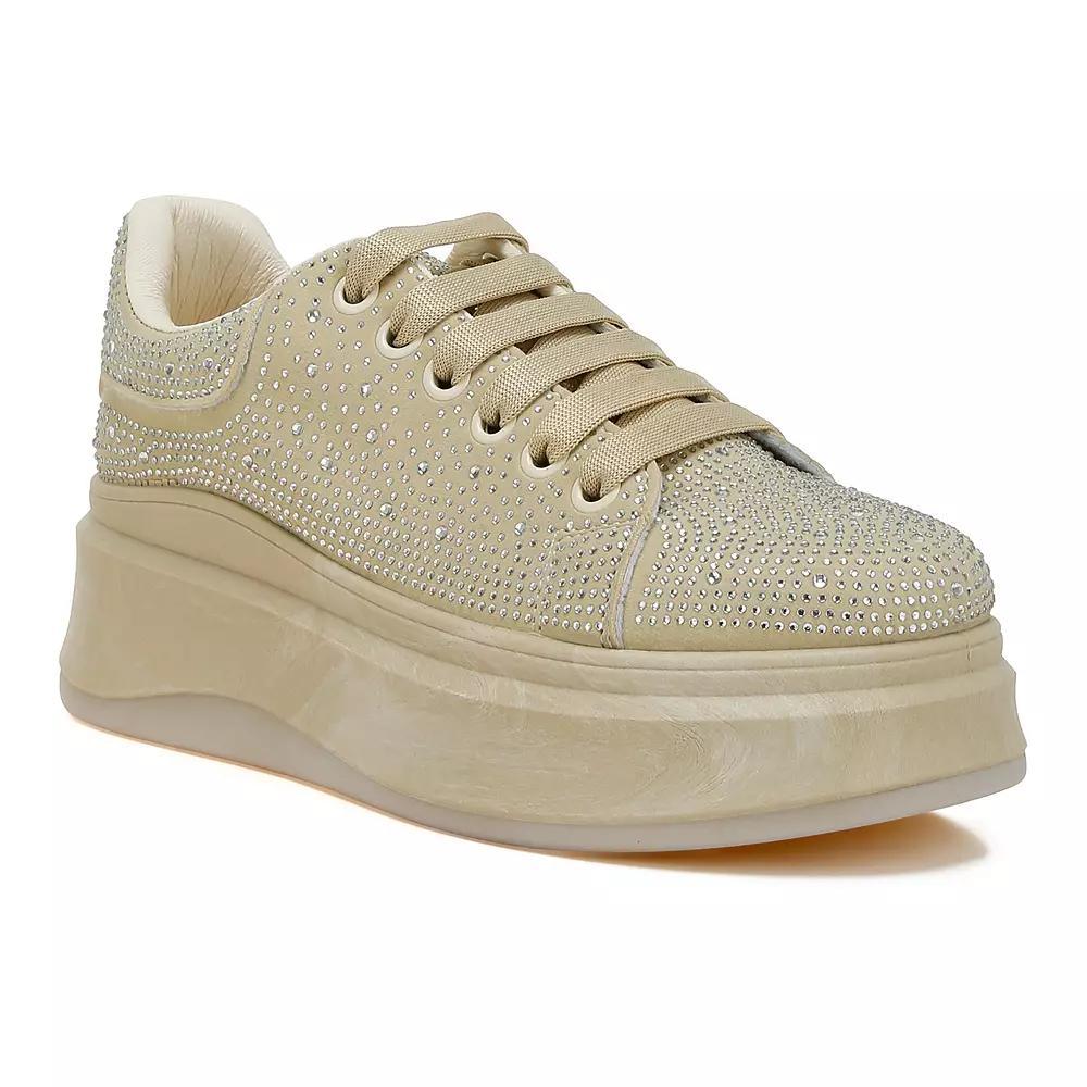 London Rag Jitter Bug Women's Athleisure Sneakers, Size: 8, Beige Product Image