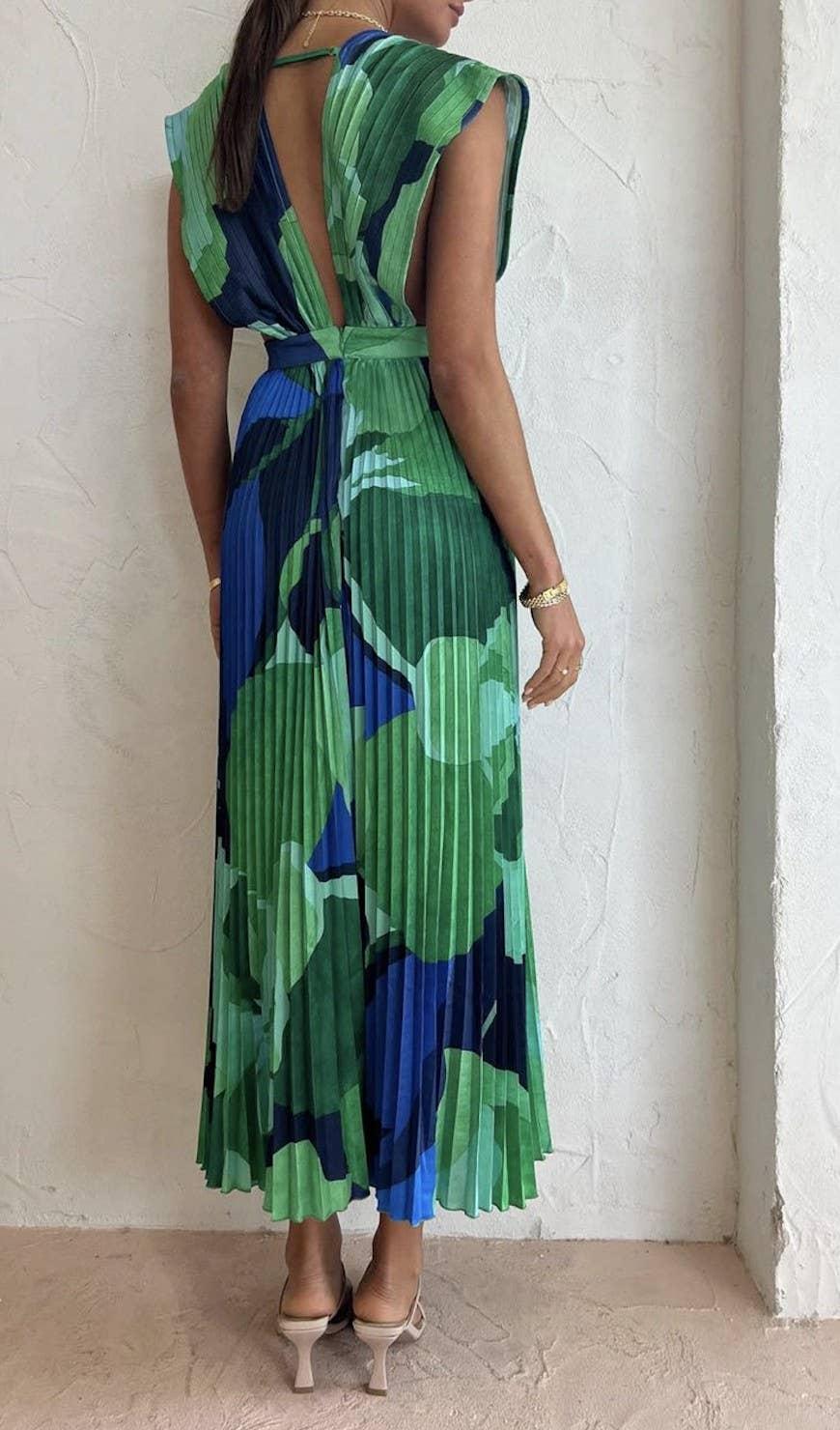 Flora Pleat Dress Product Image