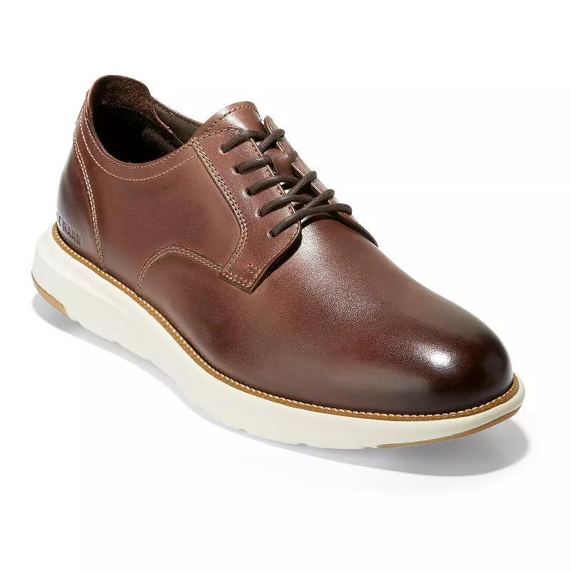 Cole Haan Grand Atlantic Men's Leather Oxford Shoes, Size: 9.5, Ch Brown Ivory Product Image