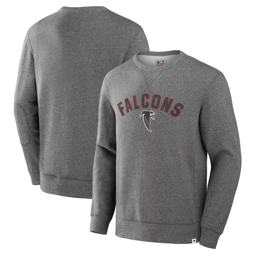 Men's Fanatics  Heather Gray New York Giants Loop Terry Pullover Sweatshirt, Size: XL, Grey Product Image
