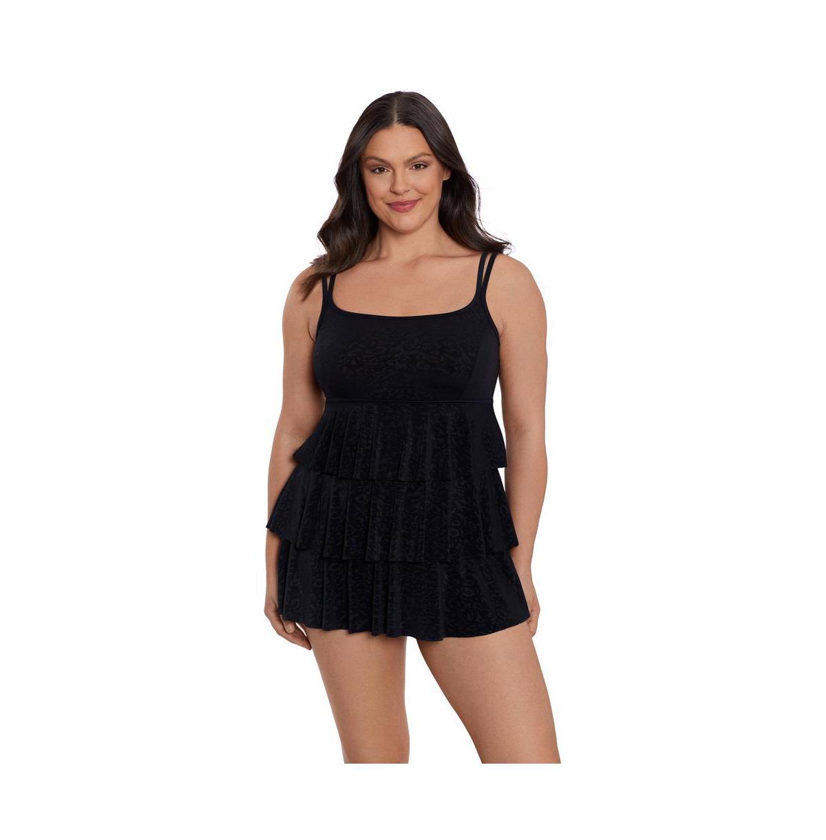 Womens Longitude Triple Tier Swim Dress Product Image
