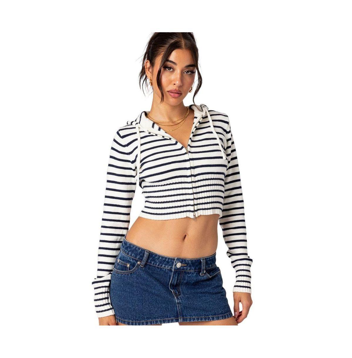 Edikted Desiree Knitted Hooded Cardigan Product Image