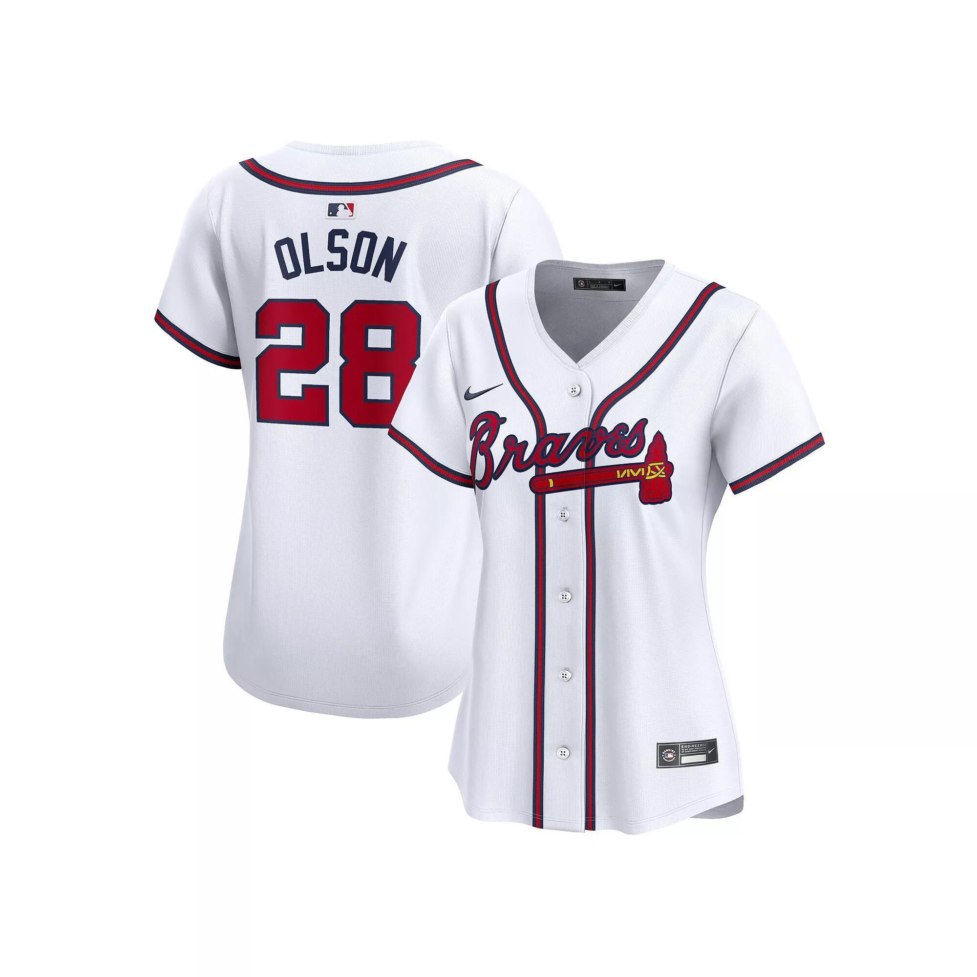 Women's Nike Matt Olson White Atlanta Braves Home Limited Player Jersey, Size: Large Product Image