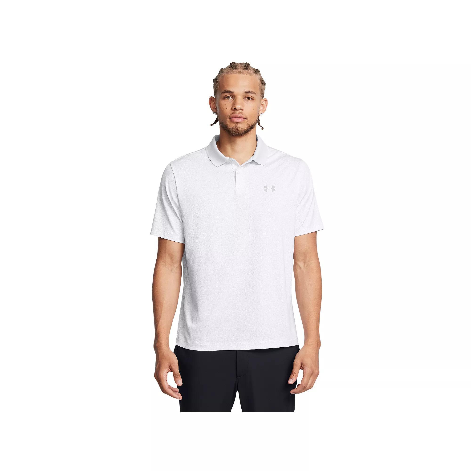 Men's Under Armour Matchplay Printed Polo, Size: Medium, Blue Down Pour Product Image