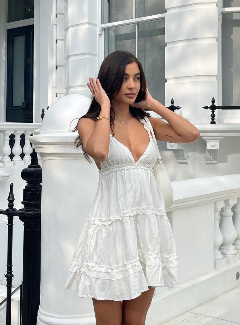 Romeo Mini Dress White Product Image