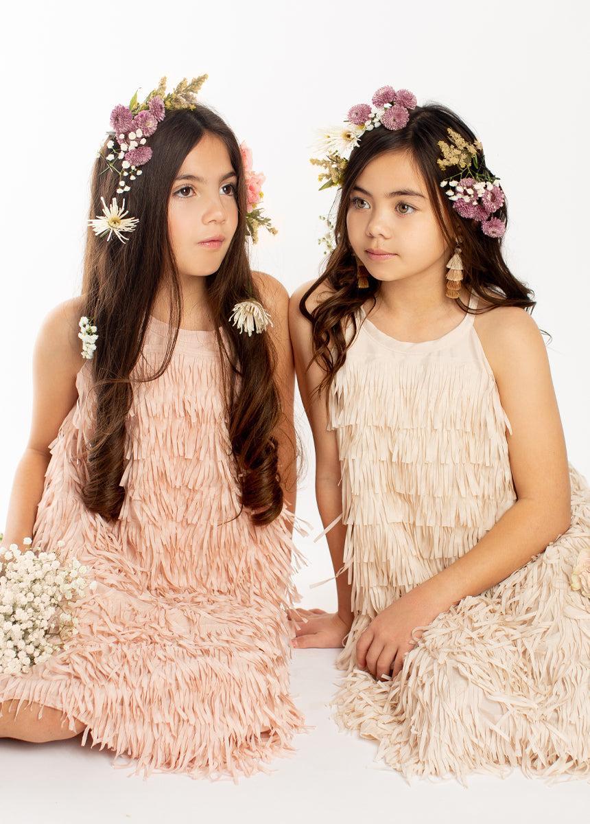 Caleo Dress in Blush Girls Product Image