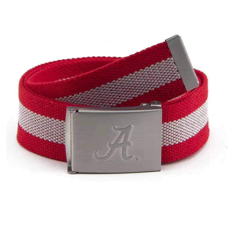 Men's NCAA Alabama Crimson Tide Fabric Belt, Team Product Image