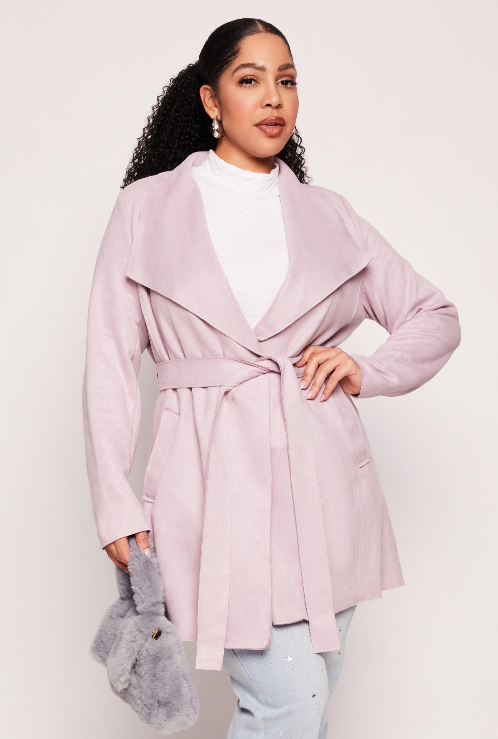 Womens Plus Size Haute Monde Wrap Coat Product Image