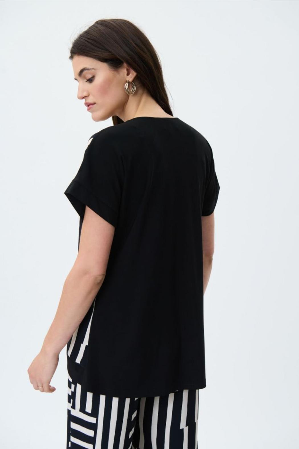 Black/Beige Block Top Product Image