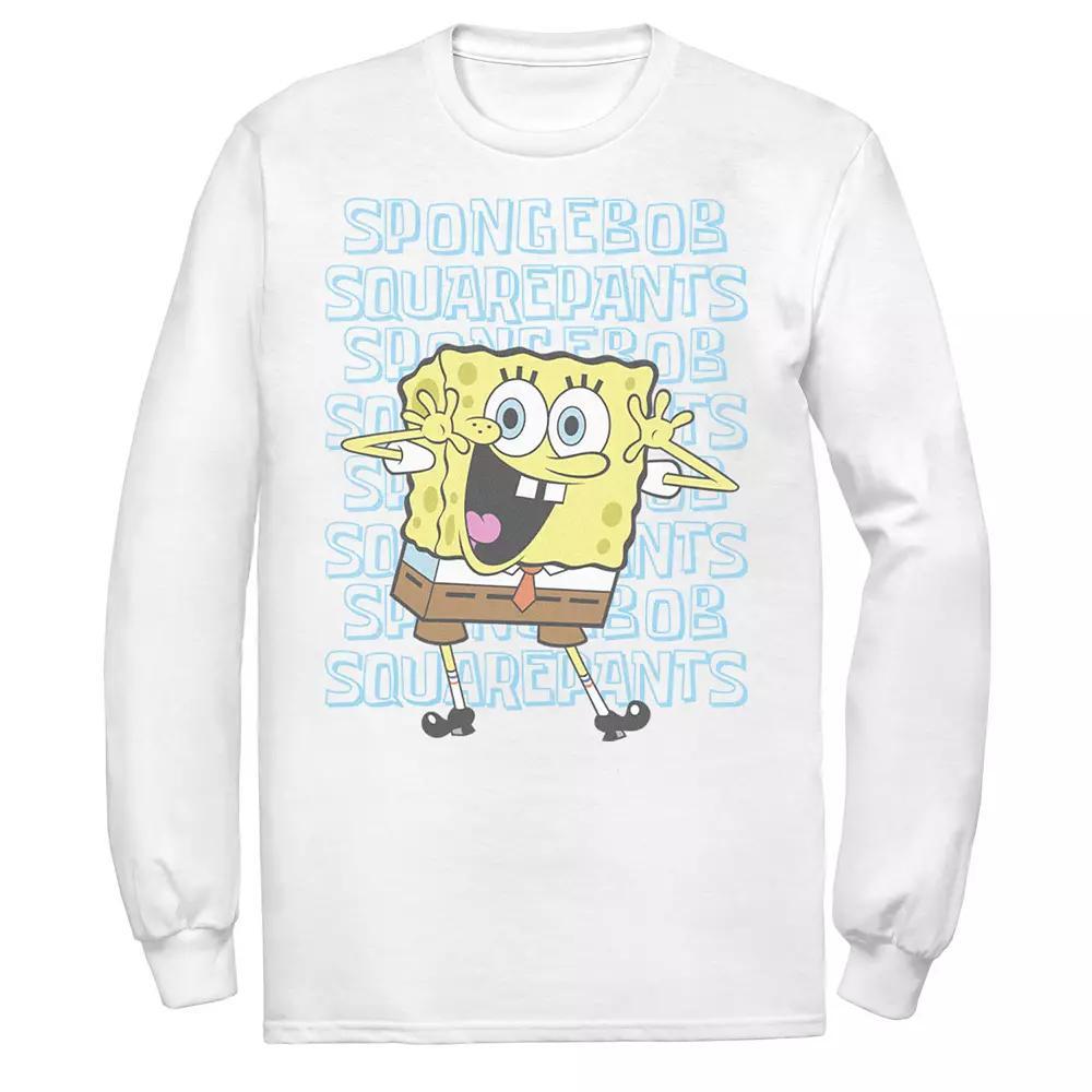 Men's SpongeBob SquarePants Name Stack Portrait Tee, Size: XXL, White Product Image