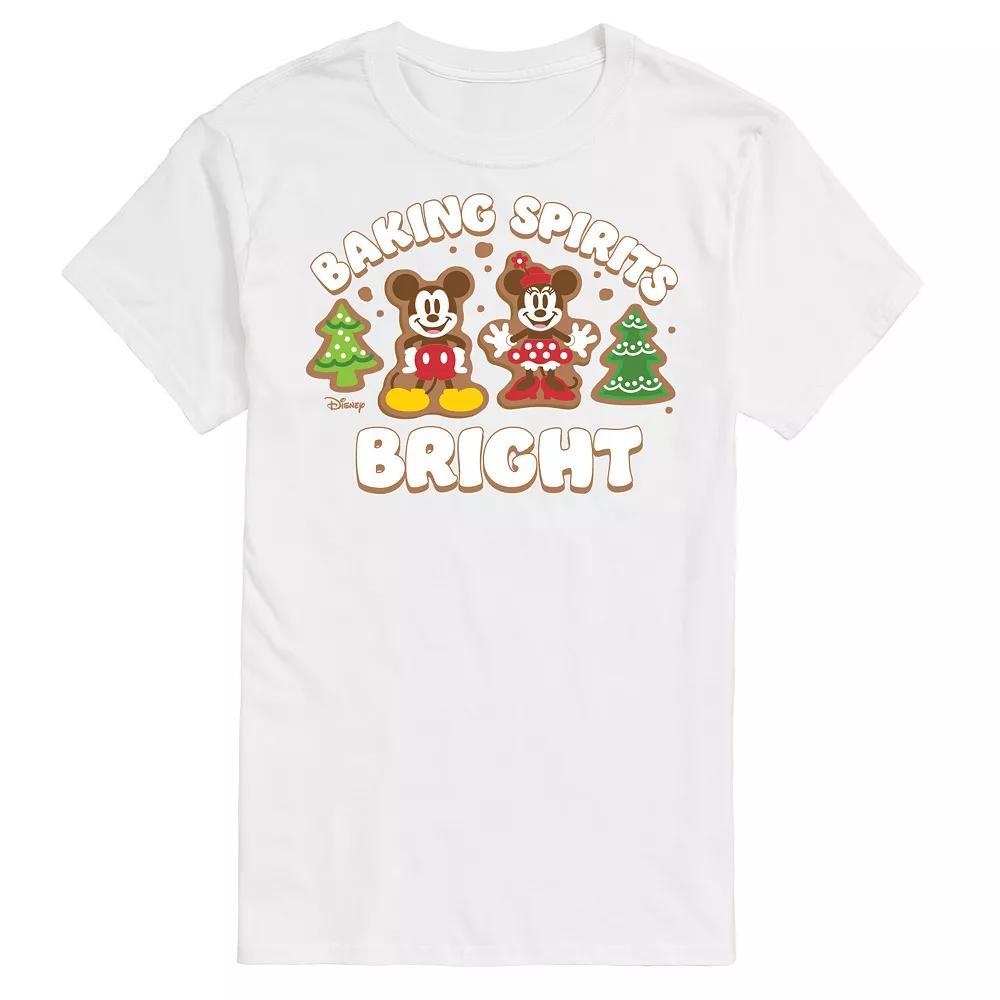 Disneys Mickey & Minnie Mouse Mens Baking Spirits Bright Graphic Tee Product Image