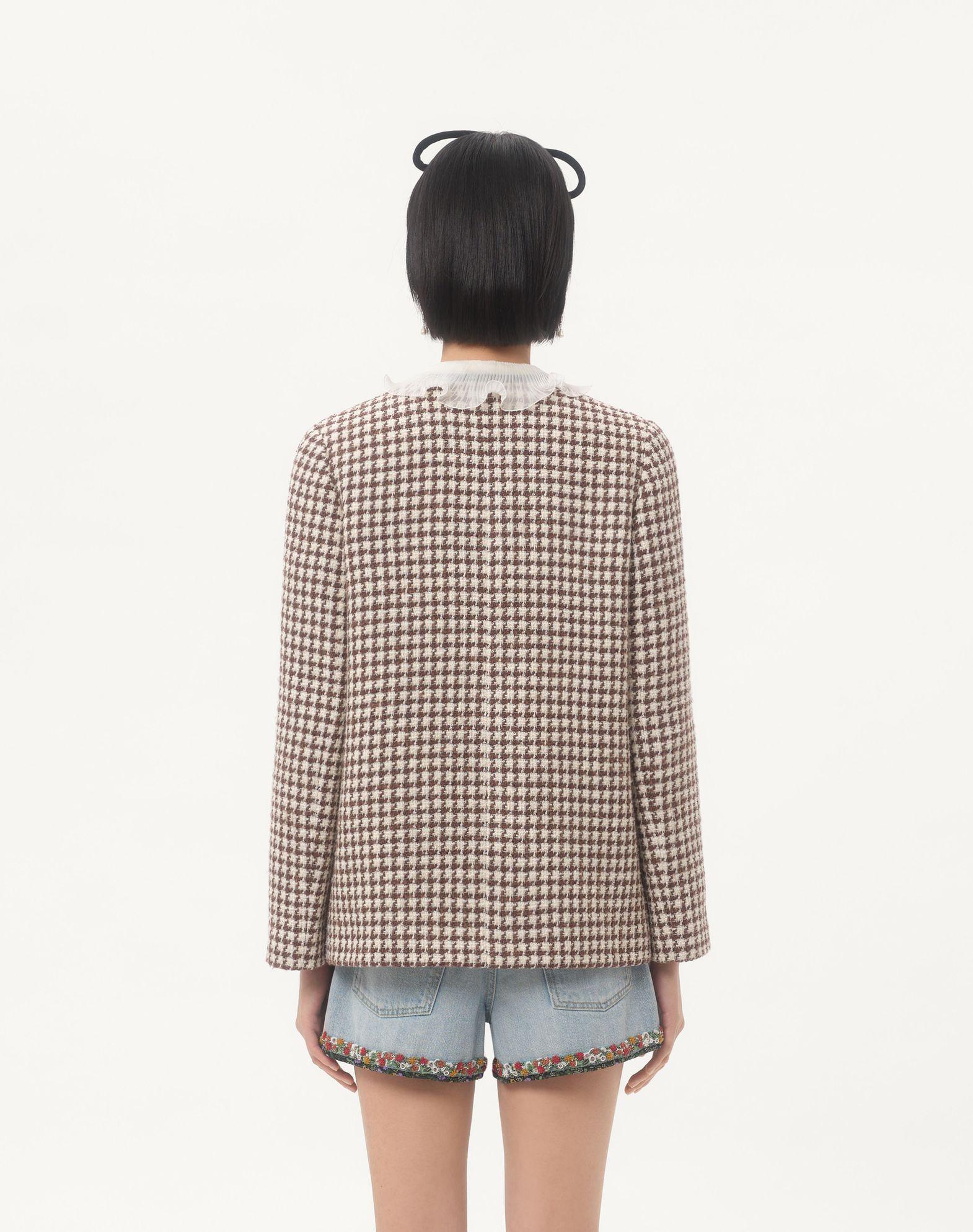 Light Tweed Pied De Poule Jacket Product Image