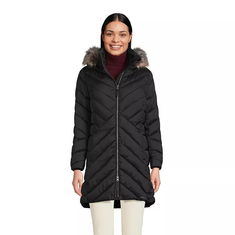 Women's Lands' End Insulated Plush Lined Winter Coat, Size: Small, Dark Pink Clay Product Image