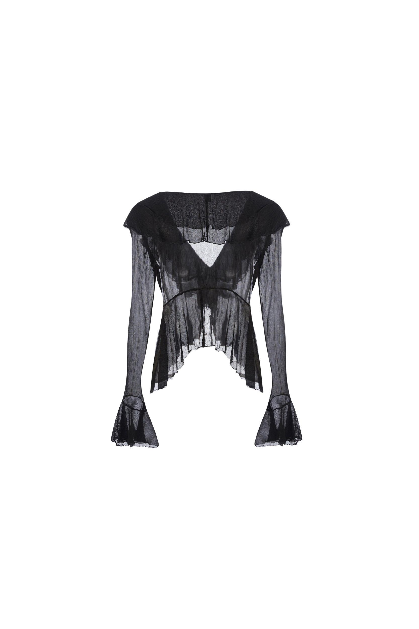 Gabriella Cardigan Top (Black) Product Image