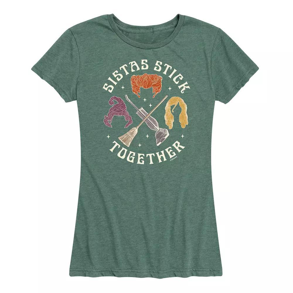 Disney's Hocus Pocus Women's Sistas Stick Together Graphic Tee, Girl's, Size: XXL, Blue Product Image