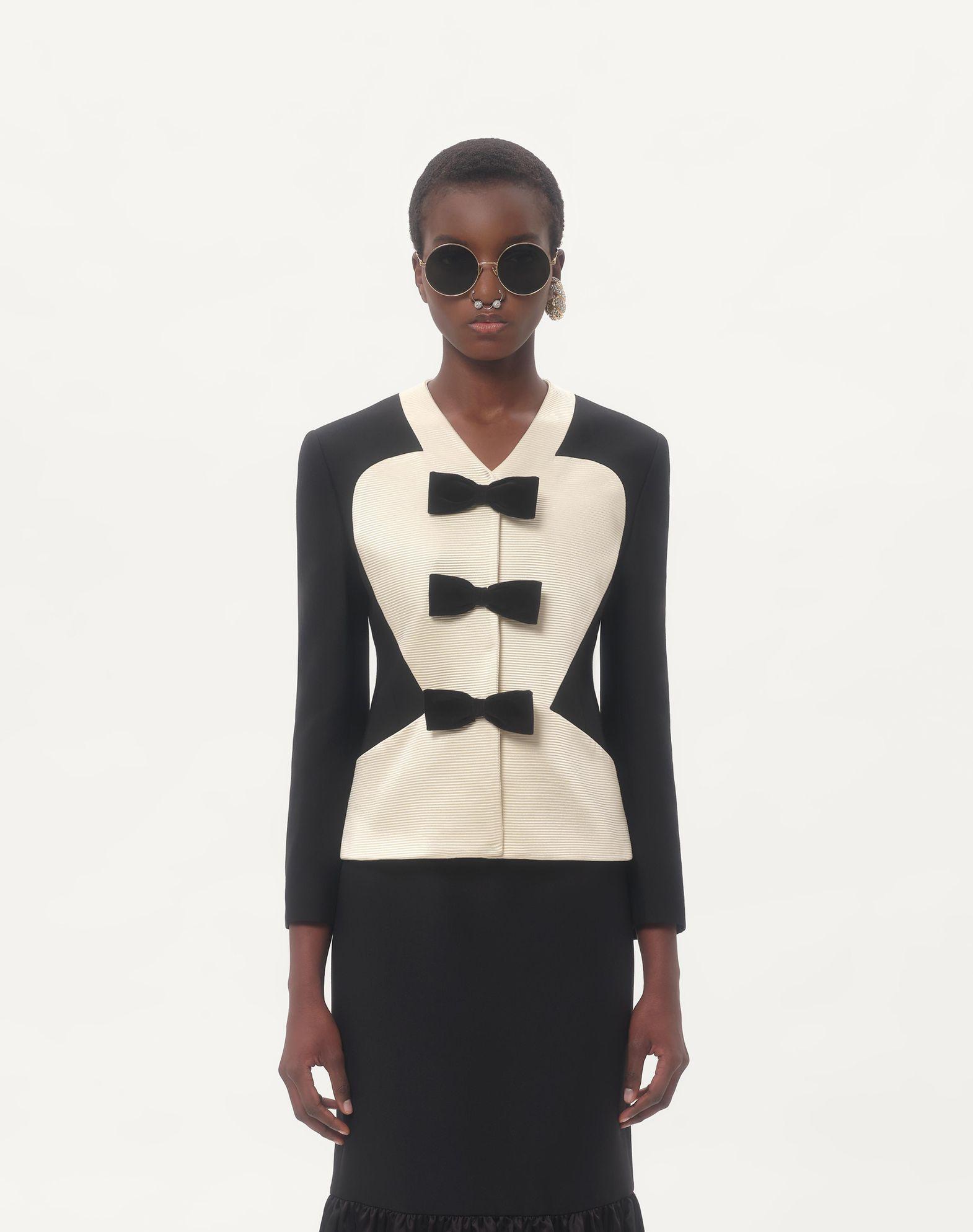 Crepe Couture Jacket With Bows Product Image