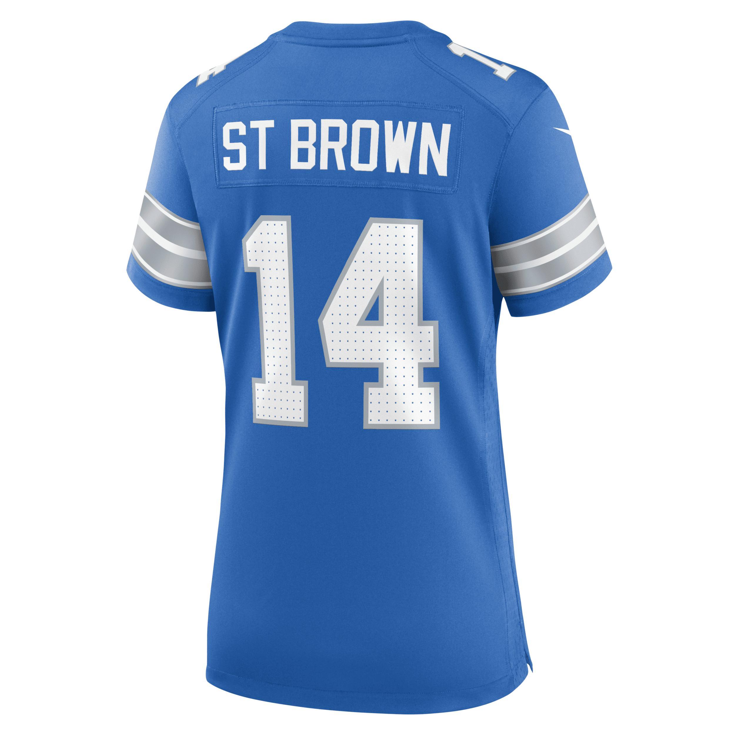 Amon-Ra St. Brown Detroit Lions Nike Women's NFL Game Football Jersey Product Image