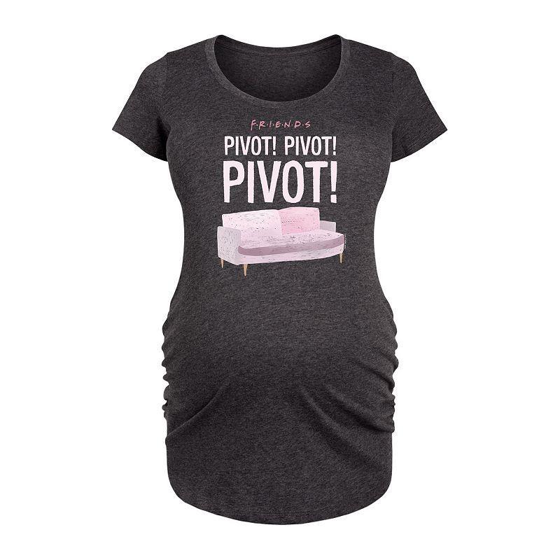 Maternity Friends Sketchy Pivot Couch Graphic Tee, Womens Blue Product Image