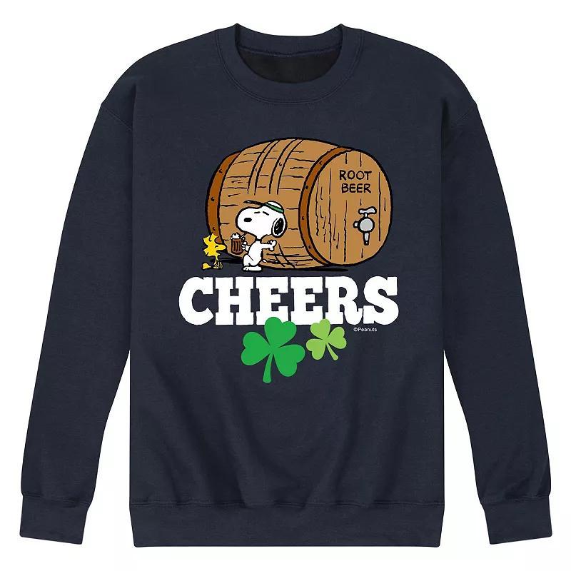 Mens Peanuts Cheers Root Beer Fleece Sweatshirt Product Image
