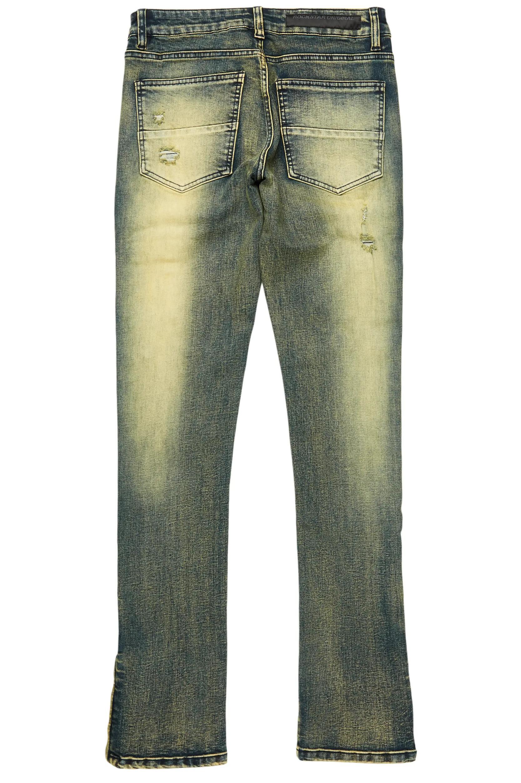 Santana Tint Wash Stacked Flare Jean Male Product Image