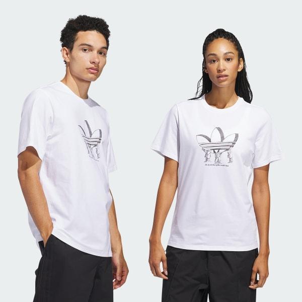 adidas Trefoil Lift Tee (Gender Neutral) White M Unisex Product Image