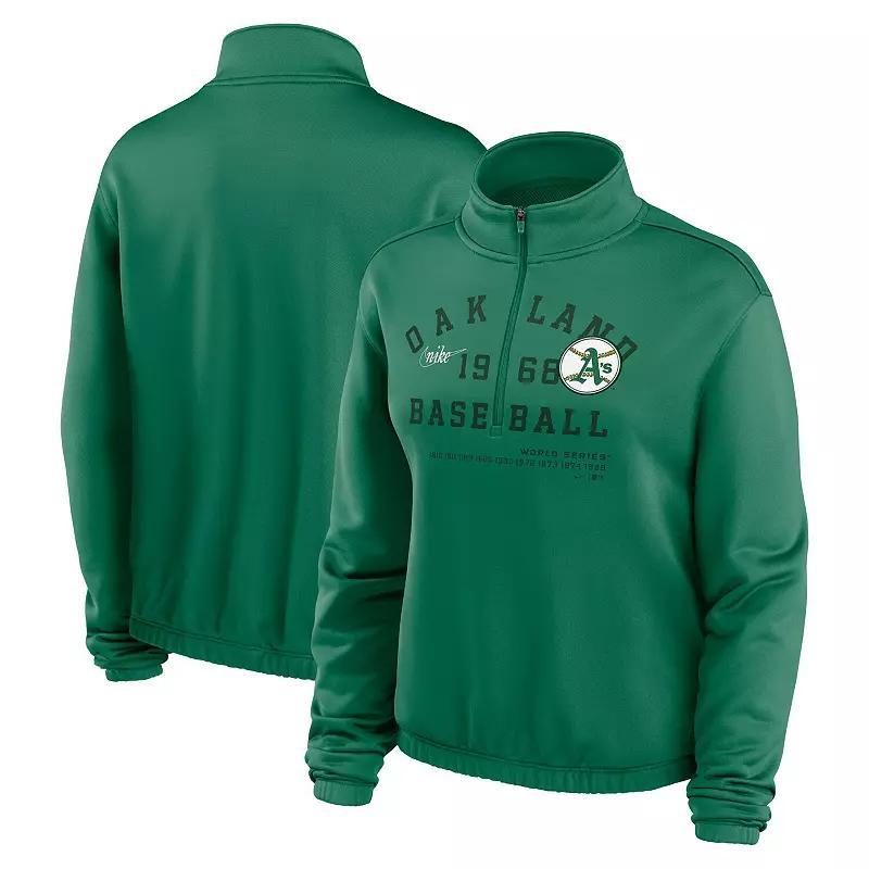 Women's Nike Navy San Diego Padres Rewind Splice Half-Zip Sweatshirt, Size: Small, Blue Product Image