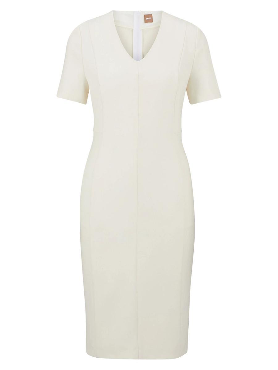 Womens V-Neck Business Dress Product Image
